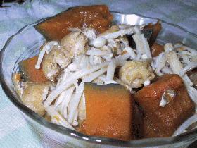 かぼちゃと油揚げの煮物