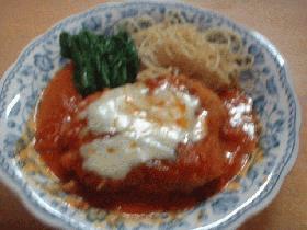 チキンのトマトソース・チーズ焼き