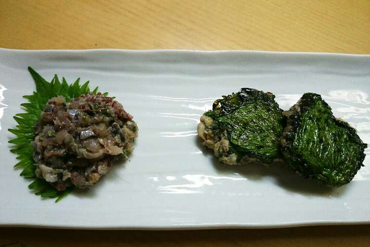 イワシ 真鰯 のなめろう さんが焼き レシピ 作り方 By みかんるい クックパッド 簡単おいしいみんなのレシピが356万品