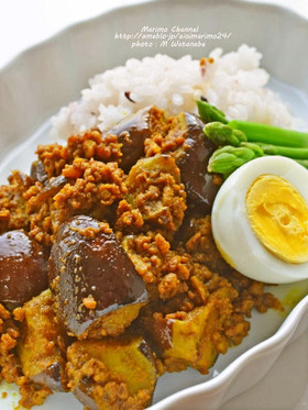 乾燥生姜入り茄子のドライカレー