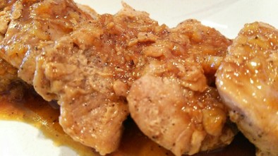 豚ヒレ肉のスタミナ焼きの写真