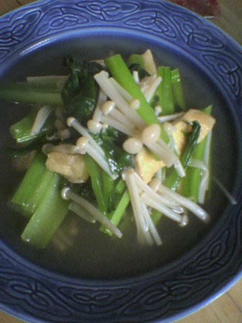 【美味しい定番】小松菜と油揚げの煮浸しの画像