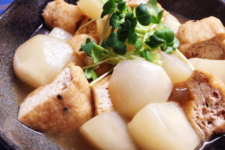 さっぱり かぶとがんもの生姜あん煮 レシピ 作り方 By やちゅぴちゅ クックパッド 簡単おいしいみんなのレシピが361万品
