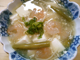 簡単! 和食 海老と 豆腐の 和風あん♪