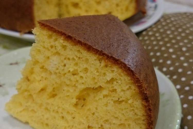材料２つ 炊飯器で一番簡単カステラ レシピ 作り方 By ひだまり55 クックパッド