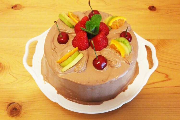 フルーツチョコレートケーキ レシピ 作り方 By Sawako クックパッド