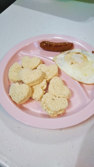 子どもの朝食に☆きなこパンの写真