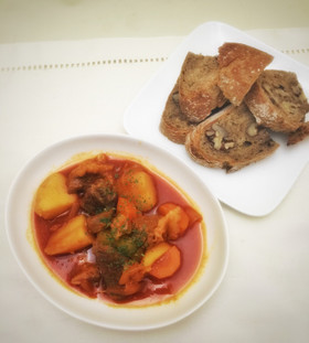 食塩無添加野菜ジュースでビーフシチュー