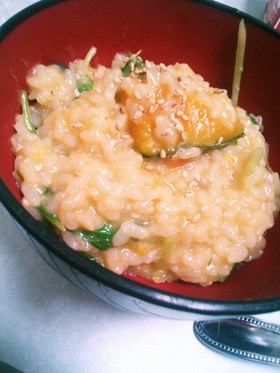 胡麻油で簡単雑炊