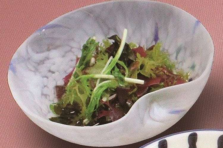 水菜と海藻の酢の物 レシピ 作り方 By ヘルシー デリシャス クックパッド 簡単おいしいみんなのレシピが356万品
