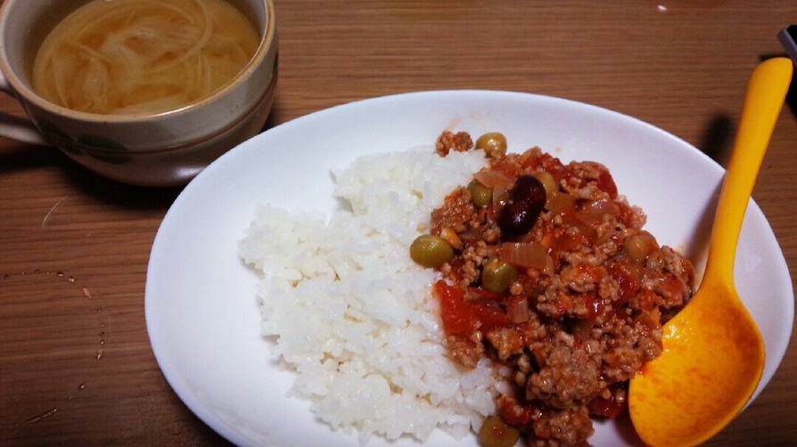 カフェ風♪挽き肉とお豆のトマト煮込みの画像