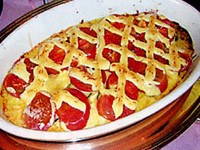 ズッキーニとトマトの重ね焼きの画像