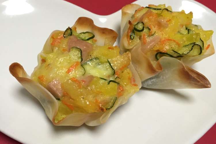 餃子の皮で たくあん入りポテトサラダ レシピ 作り方 By Chibi Mika クックパッド 簡単おいしいみんなのレシピが358万品