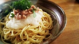 簡単!大根おろしとツナの和風冷製パスタ