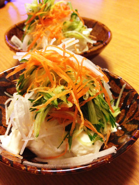 シャキシャキ野菜のっけ盛り冷奴