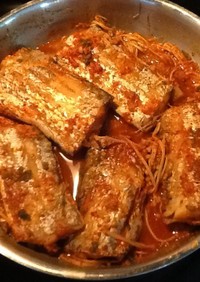 韓国カルチジョリム(太刀魚の辛煮)