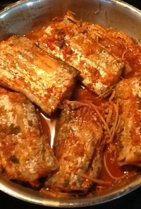 韓国カルチジョリム(太刀魚の辛煮)
