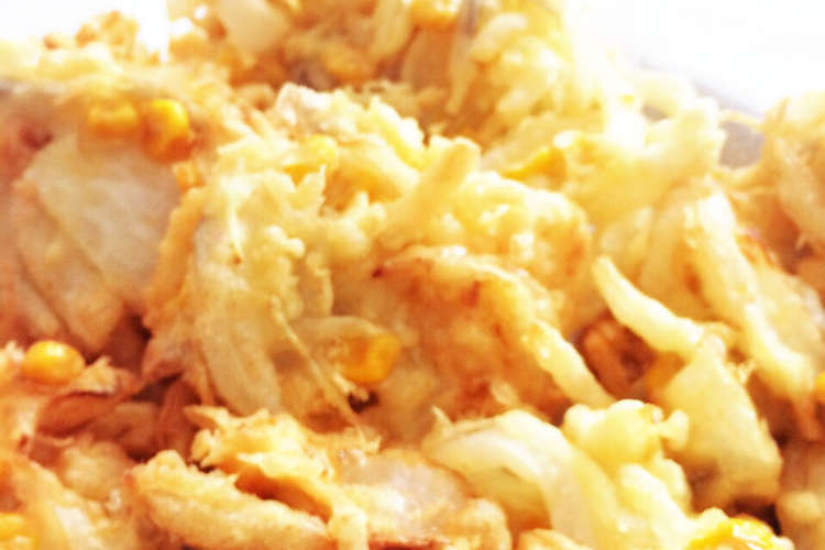 さつまいもとコーンのかき揚げ サントリー レシピッタ あなたにぴったり お酒に合うかんたんレシピ