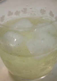 レモンジュースの残りで作るレモンミント水