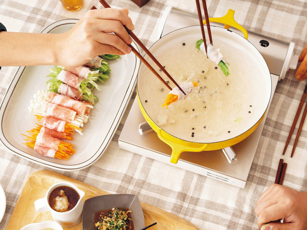野菜巻きしゃぶ にんにくこしょう風味