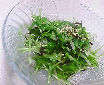 １分で簡単♬塩コンブde水菜の和え物の画像