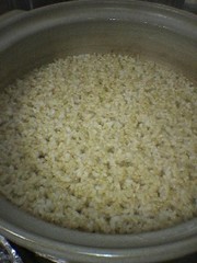 土鍋で玄米♪の写真