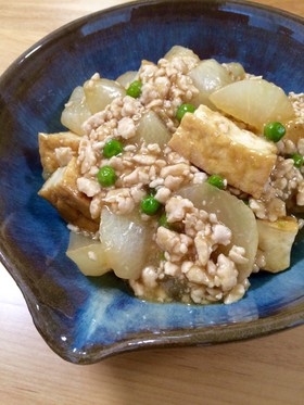 トロうま♡大根と厚揚げ、ひき肉のそぼろ煮