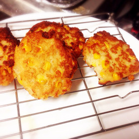 簡単とうもろこしモチモチかき揚げ