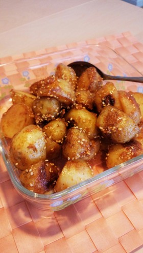 新じゃがのほっこりごま味噌がらめ