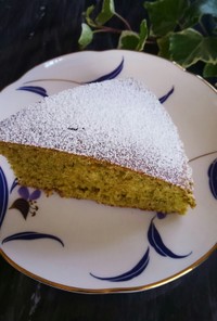 ホットケーキミックスと緑茶葉のケーキ☆