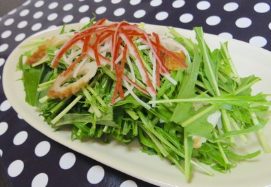 水菜のゴマドレ♡簡単サラダの写真