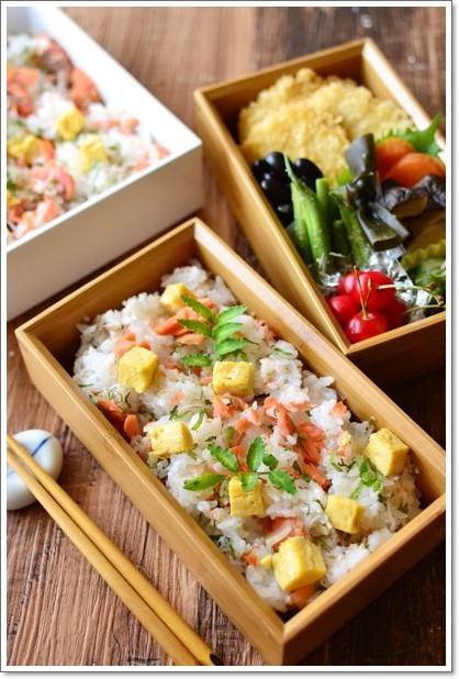 焼き鮭の薬味たっぷりちらし寿司の画像
