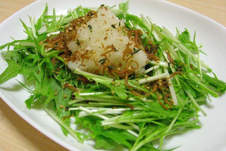 水菜と大根おろしのちりめん山椒サラダ レシピ 作り方 By パルフェ クックパッド 簡単おいしいみんなのレシピが371万品