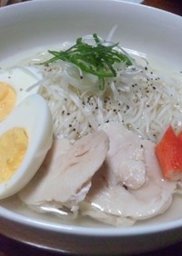 鶏塩素麺(≧∇≦)b