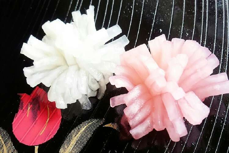 お正月にも 菊花大根 菊花かぶ レシピ 作り方 By めみたん クックパッド 簡単おいしいみんなのレシピが368万品