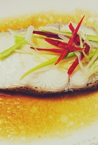 台湾料理「清蒸鱈魚」をレンジで時短に再現