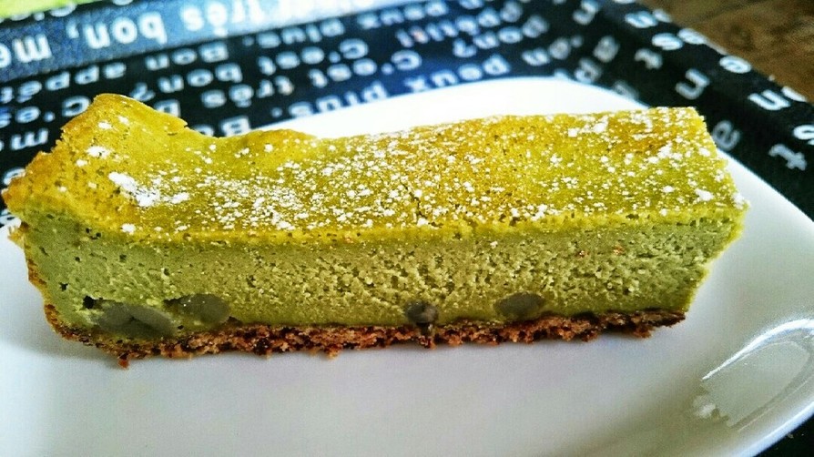 ユーグレナチーズケーキ～抹茶風味の画像