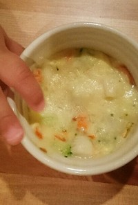 離乳食後期  豆乳と野菜のホワイトソース