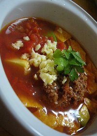 スパイシー♪メキシカンな味のスープ