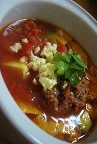 スパイシー♪メキシカンな味のスープ