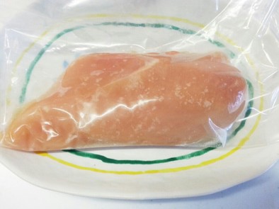 鶏胸肉のパサパサ防止&保存の写真