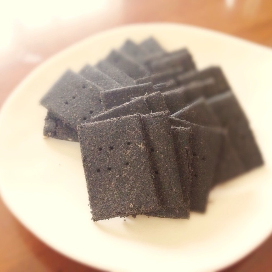 【糖質制限】黒ゴマペーストクッキーの画像