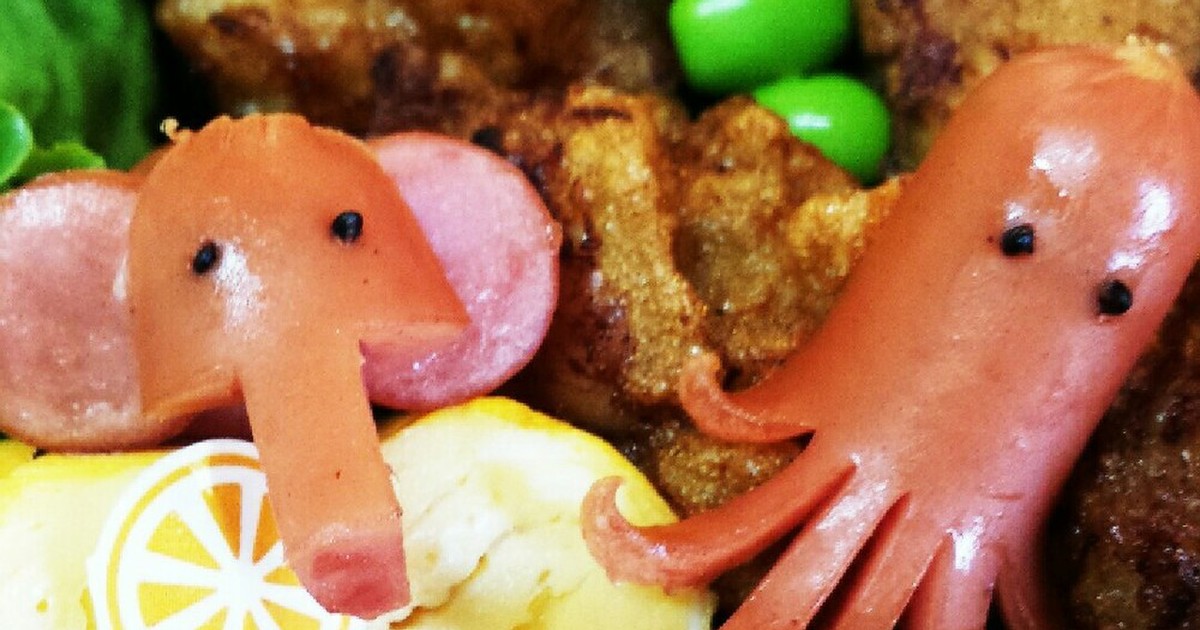 ウィンナー飾り切り ゾウさん タコさん レシピ 作り方 By Es I クックパッド 簡単おいしいみんなのレシピが350万品