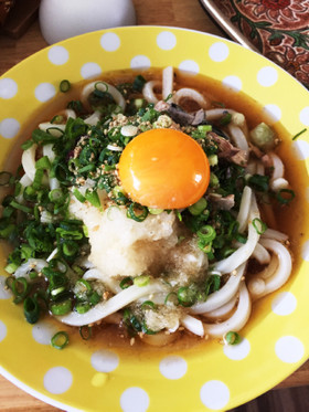 鯖缶の和風ぶっかけうどん