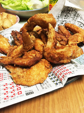 **これが美味しい!手羽先の唐揚げ**