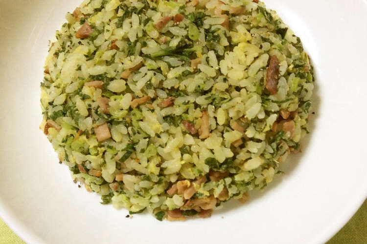 子供も喜ぶ 大根の葉パラパラチャーハン レシピ 作り方 By えちえせかん クックパッド
