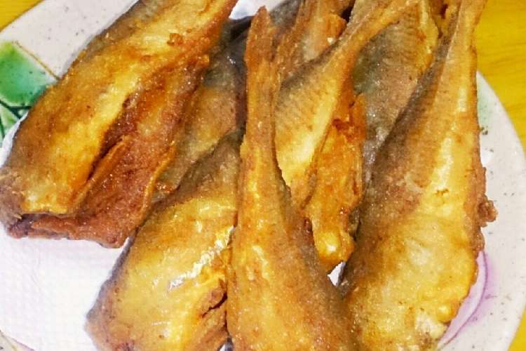 小アジの唐揚げ つまみにどうぞ レシピ 作り方 By Maruball クックパッド 簡単おいしいみんなのレシピが375万品