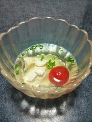 冷やし汁:雑煮(餅入り)の写真