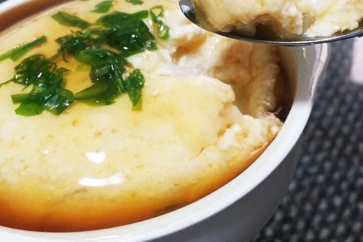 レンジで 卵と豆腐のふわふわ蒸し レシピ 作り方 By もやちび クックパッド 簡単おいしいみんなのレシピが358万品