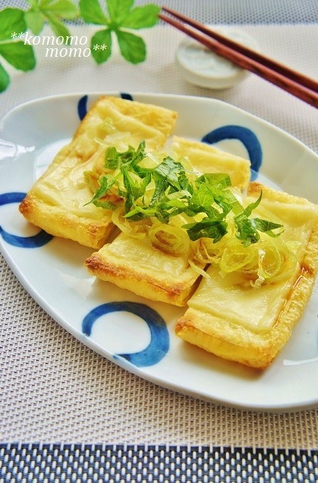 おつまみ＆おかずに♫油揚げのチーズ焼きの画像